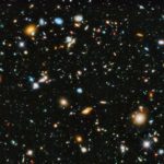 The universe is a very big place -- these are galaxies billions of light years away.
