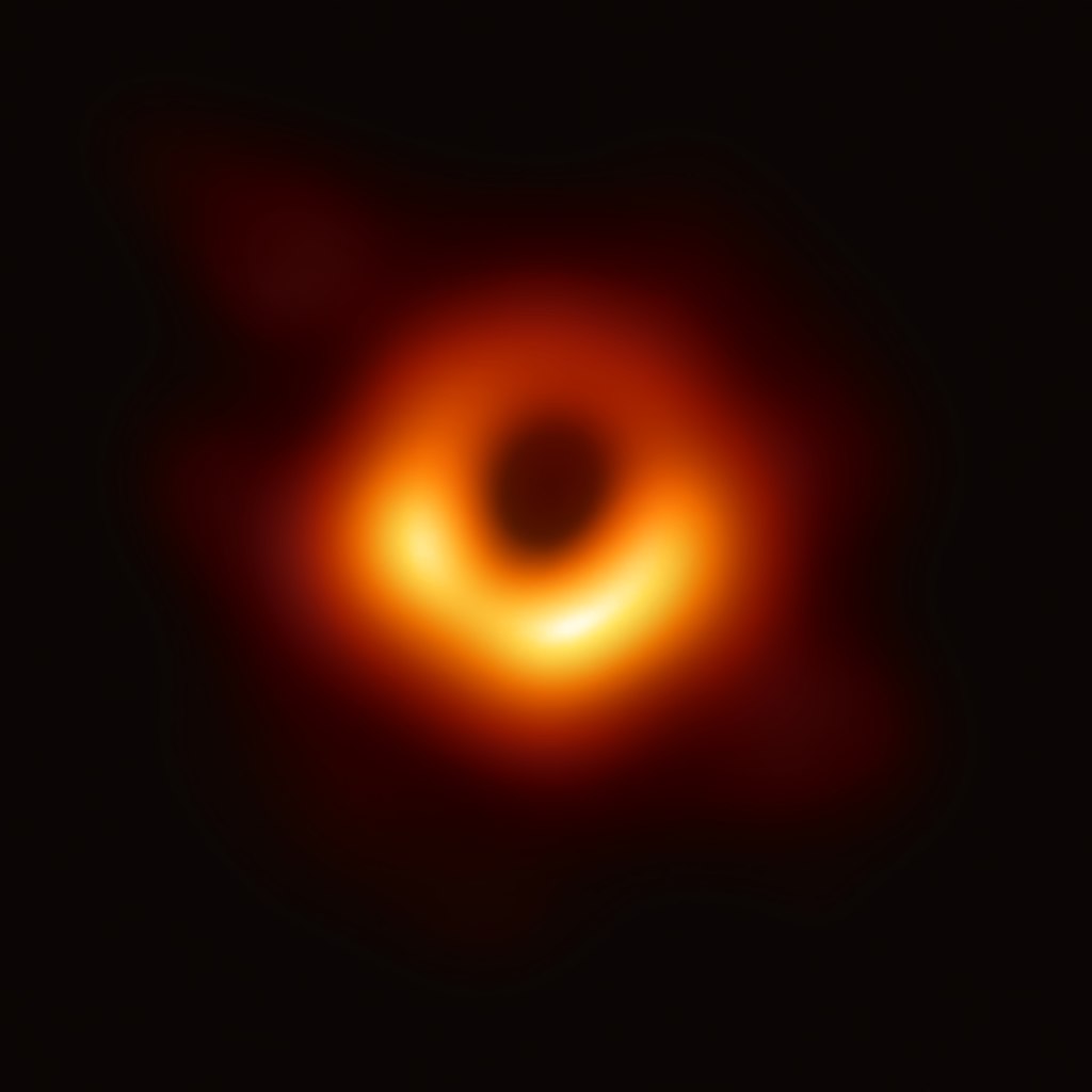 Picture of the M87 black hole. Properties of subatomic particles at the smallest scales, determine the course of events of the universe at the largest scales. If neutron's weighed ever-so-slightly less, there would be no stars. Image Credit: Event Horizon Telescope