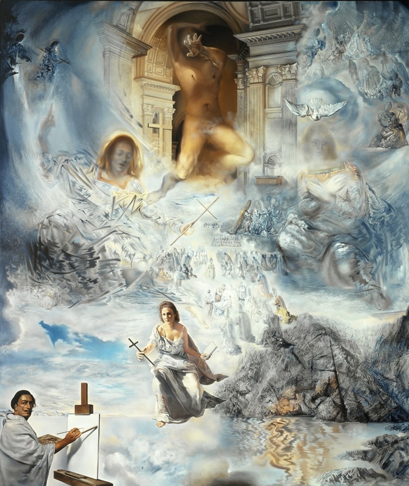 Salvador Dalí was fascinated by Teilhard de Chardin's Omega Point theory, which partly inspired his 1960 masterpiece "The Ecumenical Council"