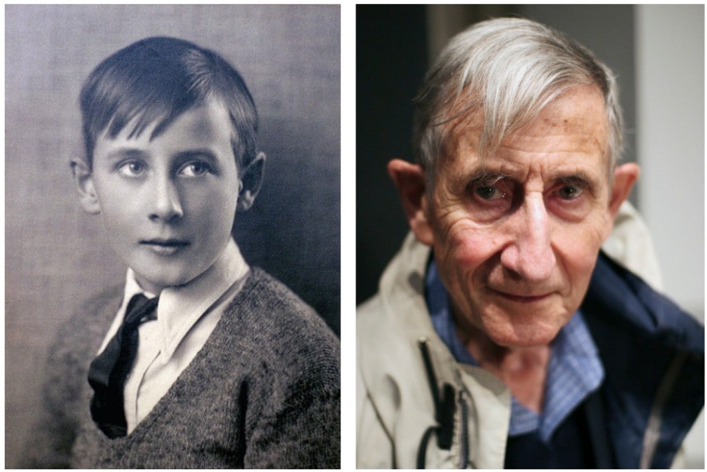 The physicist Freeman Dyson at age 10 and 82. What makes these two the same person?
