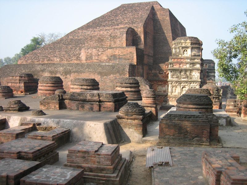 The ruins of the Nalada University, where Śāntideva taught. Image Credit: Wikipedia